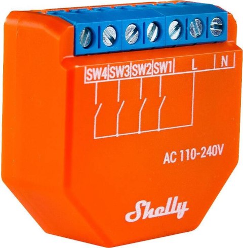 Shelly Plus i4 Kontroler/aktywator scen WIFI Shelly Plus i4 Kontroler/aktywator scen WIFI