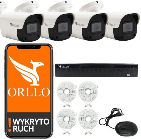 Zestaw Monitoringu 4 Kamery Zewnętrzne PoE ORLLO ECO BULLET Zestaw Monitoringu 4 Kamery Zewnętrzne PoE ORLLO ECO BULLET