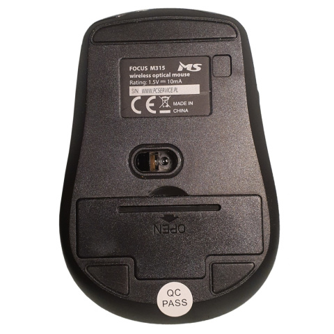 BEZKLIKOWA MYSZ BEZPRZEWODOWA MS FOCUS M315 SILENT CZARNA