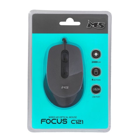 MYSZ PRZEWODOWA MS FOCUS C121 2400dpi 4P SZARA MYSZ PRZEWODOWA MS FOCUS C121 2400dpi 4P SZARA