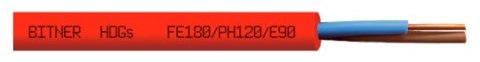 KABEL P.POŻ OGNIOODPORNY BITNER HDGs PH120 300/500V 2x1,5 - 100m KABEL P.POŻ OGNIOODPORNY BITNER HDGs PH120 300/500V 2x1,5 - 100m