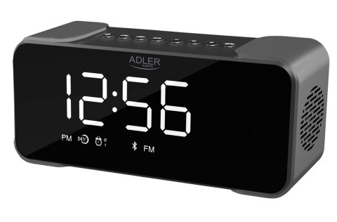 Adler AD 1190 Silver Radiobudzik bezprzewodowy radio budzik przenośny Bluetooth USB AUX karta SD 2600mAh Adler AD 1190 Silver Radiobudzik bezprzewodowy radio budzik przenośny Bluetooth USB AUX karta SD 2600mAh