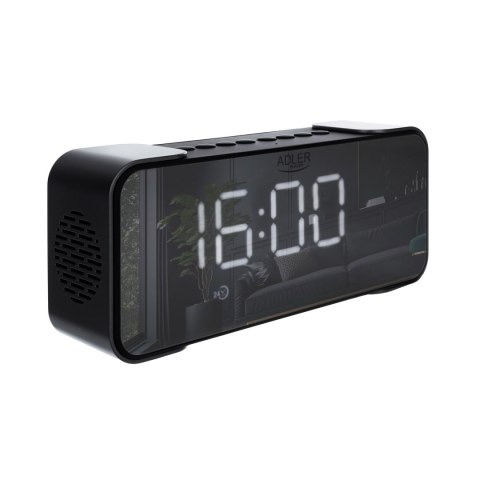 Adler AD 1190 Silver Radiobudzik bezprzewodowy radio budzik przenośny Bluetooth USB AUX karta SD 2600mAh Adler AD 1190 Silver Radiobudzik bezprzewodowy radio budzik przenośny Bluetooth USB AUX karta SD 2600mAh