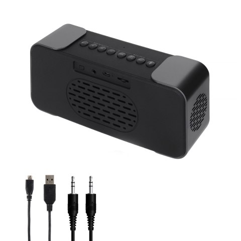 Adler AD 1190 Silver Radiobudzik bezprzewodowy radio budzik przenośny Bluetooth USB AUX karta SD 2600mAh Adler AD 1190 Silver Radiobudzik bezprzewodowy radio budzik przenośny Bluetooth USB AUX karta SD 2600mAh
