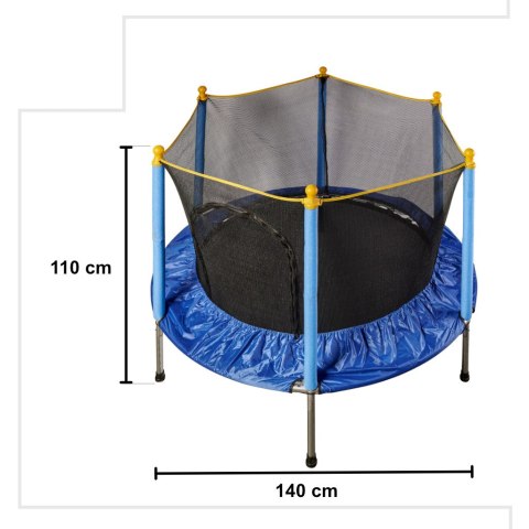 Trampolina ogrodowa dla dzieci siatka 140cm Trampolina ogrodowa dla dzieci siatka 140cm