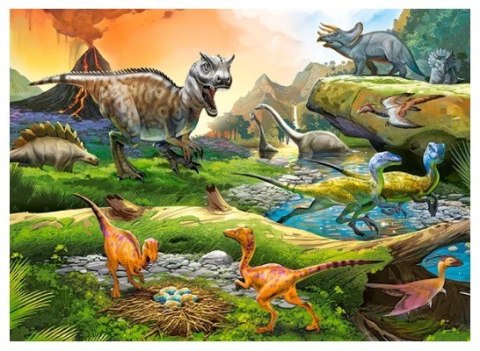 CASTORLAND Puzzle układanka 100 elementów World of Dinosaurs- Świat Dinozaurów 40 x 29 cm CASTORLAND Puzzle układanka 100 elementów World of Dinosaurs- Świat Dinozaurów 40 x 29 cm