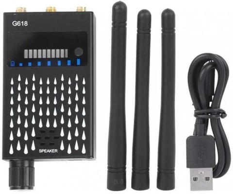 Wykrywacza podsłuchów kamer lokalizatorów Mking Mk618 3 antenowy Wykrywacza podsłuchów kamer lokalizatorów Mking Mk618 3 antenowy