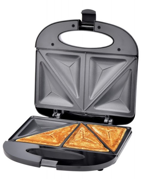 Opiekacz ESPERANZA 1000W 4 trójkąty Czarny-inox EKT011 Opiekacz ESPERANZA 1000W 4 trójkąty Czarny-inox EKT011