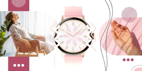 Smartwatch Giewont Różowy GW330-1 Różowe Złoto-Róż Pudrowy Pasek Silikonowy + Bransoleta Różowe Złoto Smartwatch Giewont Różowy GW330-1 Różowe Złoto-Róż Pudrowy Pasek Silikonowy + Bransoleta Różowe Złoto
