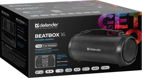 GŁOŚNIK DEFENDER BEATBOX 16 BLUETOOTH 16W GŁOŚNIK DEFENDER BEATBOX 16 BLUETOOTH 16W