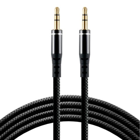 Kabel przewód silikonowy audio AUX wtyk - wtyk jack 3.5 mm stereo 100cm everActive CBS-1JB czarny Kabel przewód silikonowy audio AUX wtyk - wtyk jack 3.5 mm stereo 100cm everActive CBS-1JB czarny