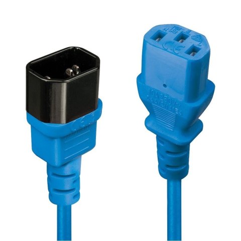 Przedłużacz kabla zasilającego LINDY C14 - C13 2m Blue Przedłużacz kabla zasilającego LINDY C14 - C13 2m Blue