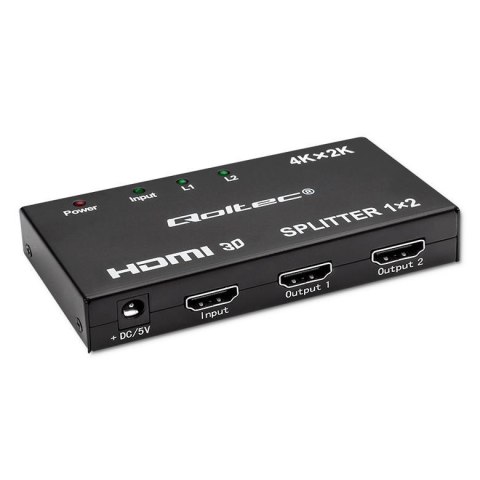 Rozdzielacz aktywny Qoltec Splitter 2 x HDMI 4K x 2K | 3.4Gb/s Rozdzielacz aktywny Qoltec Splitter 2 x HDMI 4K x 2K | 3.4Gb/s