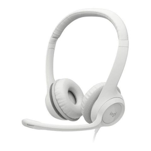 Słuchawki z mikrofonem Logitech H390 białe Słuchawki z mikrofonem Logitech H390 białe