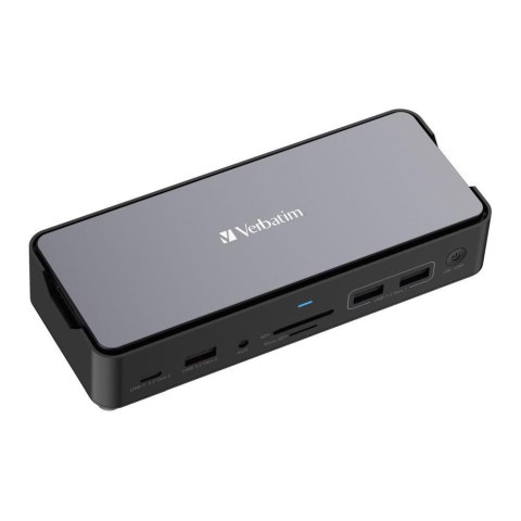 Stacja dokująca Verbatim USB-C Pro CDS-15S 2xHDMI DP RJ-45 4xUSB 3xUSB-C SD microSD SSD audio Stacja dokująca Verbatim USB-C Pro CDS-15S 2xHDMI DP RJ-45 4xUSB 3xUSB-C SD microSD SSD audio