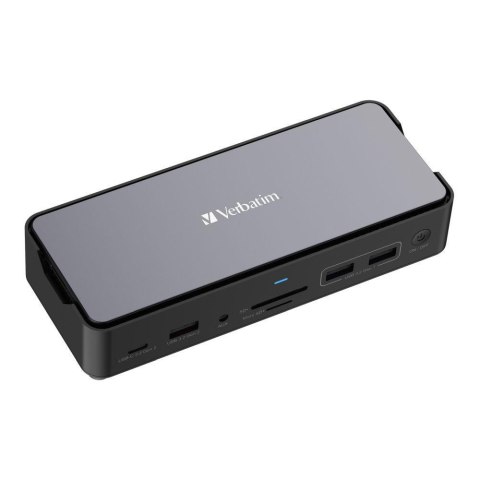 Stacja dokująca Verbatim USB-C Pro CDS-15SSD 2xHDMI DP RJ-45 4xUSB 3xUSB-C SD microSD SSD audio Stacja dokująca Verbatim USB-C Pro CDS-15SSD 2xHDMI DP RJ-45 4xUSB 3xUSB-C SD microSD SSD audio