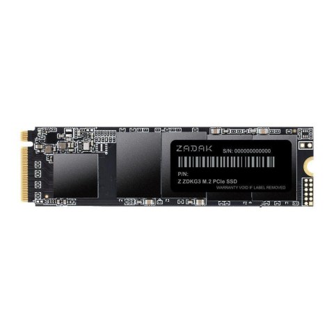 Dysk SSD Apacer ZADAK ZDKG3 512GB M.2 PCIe NVMe Gen3x4 2280 (3000/2000 MB/s) 3D NAND Dysk SSD Apacer ZADAK ZDKG3 512GB M.2 PCIe NVMe Gen3x4 2280 (3000/2000 MB/s) 3D NAND