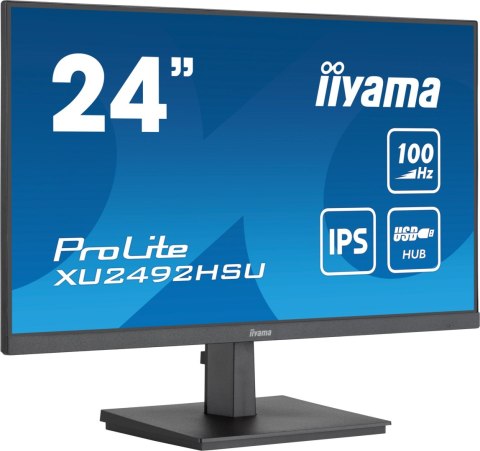Monitor LED IIYAMA XU2492HSU-B6 24 cale Ultra Slim IPS USB + gwarancja 24/7 Monitor LED IIYAMA XU2492HSU-B6 24 cale Ultra Slim IPS USB + gwarancja 24/7