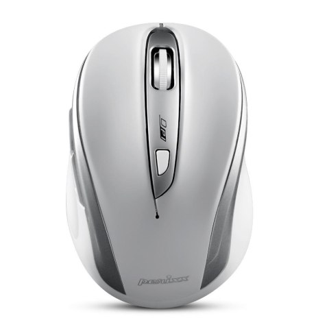 Mysz bezprzewodowa Perixx PERIMICE-721 optyczna 1600dpi 2.4 GHz, biało-srebrna, silent, cicha, bezklikowa Mysz bezprzewodowa Perixx PERIMICE-721 optyczna 1600dpi 2.4 GHz, biało-srebrna, silent, cicha, bezklikowa