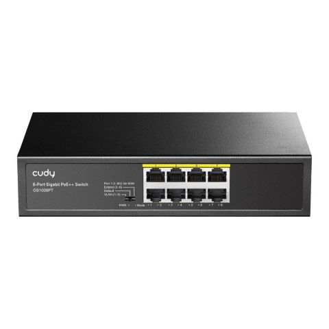 Switch niezarządzalny Cudy GS1008PT 8x10/100/1000Mbps POE+ 120W Switch niezarządzalny Cudy GS1008PT 8x10/100/1000Mbps POE+ 120W