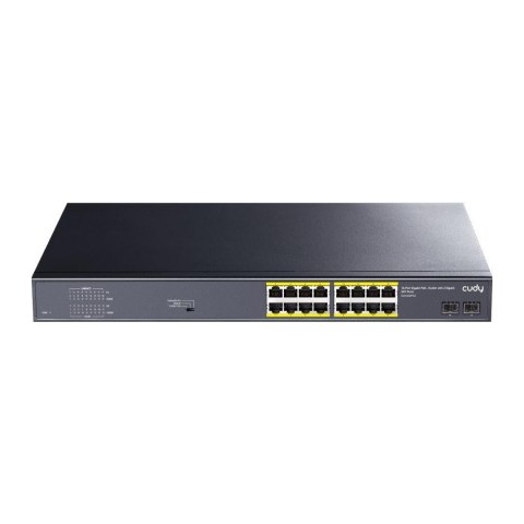 Switch niezarządzalny Cudy GS1020PS2 16x10/100/1000Mbps PoE+ 200W, 2xSFP Switch niezarządzalny Cudy GS1020PS2 16x10/100/1000Mbps PoE+ 200W, 2xSFP