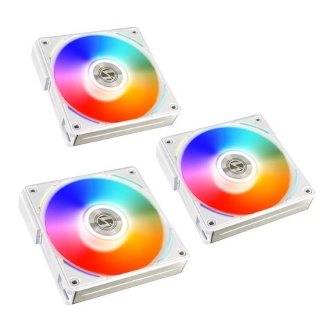 Wentylator Lian Li UNI FAN AL120 RGB PWM 120mm biały Triple Pack incl. Controller Wentylator Lian Li UNI FAN AL120 RGB PWM 120mm biały Triple Pack incl. Controller
