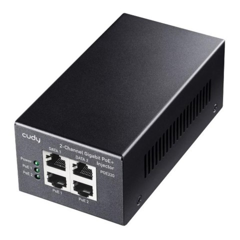 Zasilacz PoE+ Cudy POE220 2-Channel 30W Gigabit Zasilacz PoE+ Cudy POE220 2-Channel 30W Gigabit
