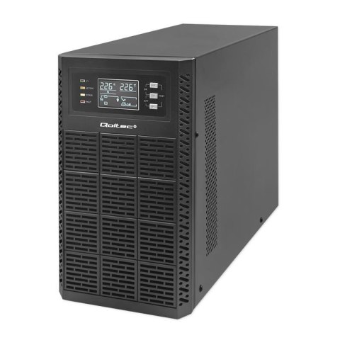 Zasilacz awaryjny UPS Qoltec 3kVA | 3000W | Power Factor 1.0 | LCD | EPO | USB | On-line Zasilacz awaryjny UPS Qoltec 3kVA | 3000W | Power Factor 1.0 | LCD | EPO | USB | On-line
