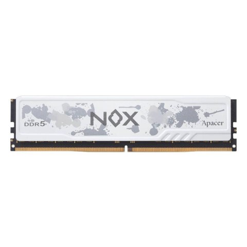 Pamięć DDR5 Apacer NOX 64GB (2x32GB) 6000MHz CL40 1,35V Biała Pamięć DDR5 Apacer NOX 64GB (2x32GB) 6000MHz CL40 1,35V Biała