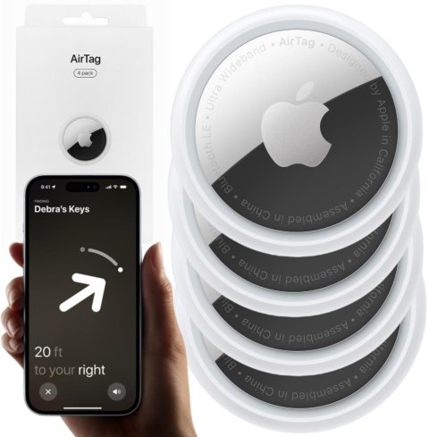 Lokalizator GPS Apple AirTag 4 szt. Lokalizator GPS Apple AirTag 4 szt.