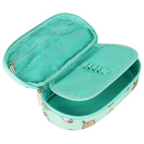 Piórnik szkolny usztywniany saszetka z klapą Pusheen Mint Piórnik szkolny usztywniany saszetka z klapą Pusheen Mint