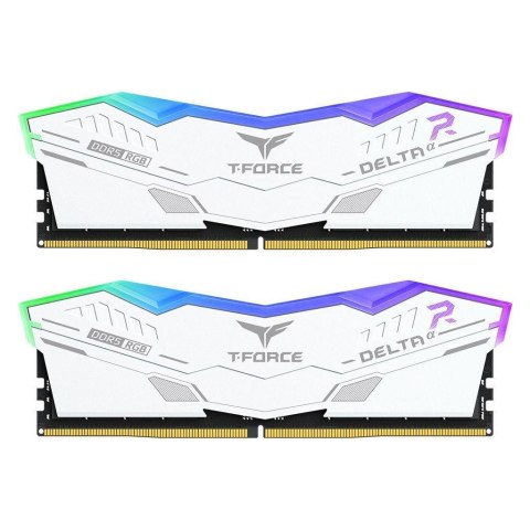 Pamięć DDR5 Team Group T-FORCE DELTA Alpha RGB 32GB (2x16GB) 600MHz CL38 1,25V Biała Pamięć DDR5 Team Group T-FORCE DELTA Alpha RGB 32GB (2x16GB) 600MHz CL38 1,25V Biała