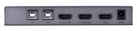 Unitek Przełącznik KVM 4K HDMI 2.0 2-in 1-out +USB