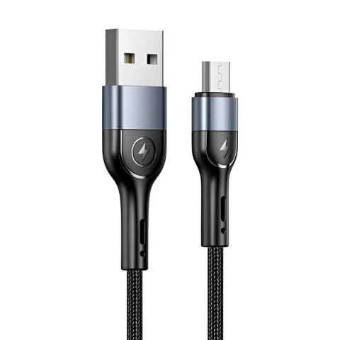 Kabel USB Usams U55 microUSB 1m czarny Kabel USB Usams U55 microUSB 1m czarny