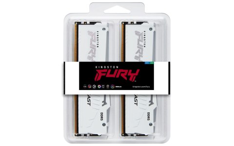 KINGSTON DDR5 32GB 6000MHz CL40 FURY BEAST WHITE RGB XMP KITx2 KINGSTON DDR5 32GB 6000MHz CL40 FURY BEAST WHITE RGB XMP KITx2