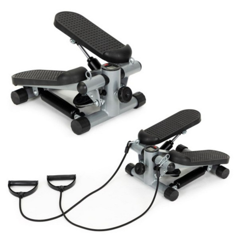 Stepper z licznikiem z linkami do ćwiczeń fitness