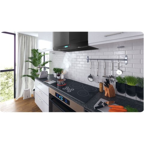 Okap kuchenny 90 cm Czarny Berdsen BE-90S Okap kuchenny 90 cm Czarny Berdsen BE-90S