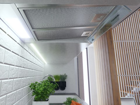 Okap kuchenny podszafkowy - pochłaniacz 50 cm Berdsen BE-10-A INOX Okap kuchenny podszafkowy - pochłaniacz 50 cm Berdsen BE-10-A INOX