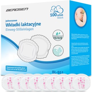 WKŁADKI LAKTACYJNE DLA KARMIĄCEJ MAMY - ULTRA CHŁONNE BERDSEN BL-911
