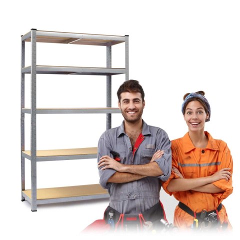 REGAŁ METALOWY MAGAZYNOWY 150 X 75 X 30 CM HUMBERG 4840