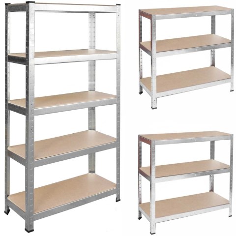 REGAŁ METALOWY MAGAZYNOWY 180 X 90 X 30 CM HUMBERG 4843