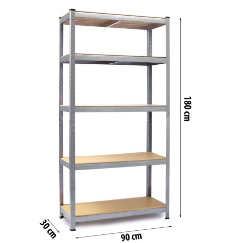 REGAŁ METALOWY MAGAZYNOWY 180 X 90 X 30 CM HUMBERG 4843