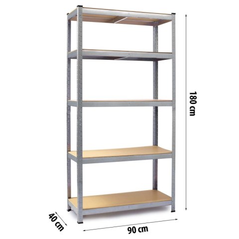 Regał metalowy magazynowy 180 x 90 x 40 cm Humberg HR-812 Regał metalowy magazynowy 180 x 90 x 40 cm Humberg HR-812