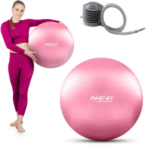 PIŁKA DO ĆWICZEŃ 55 CM NS-950 RÓŻOWA