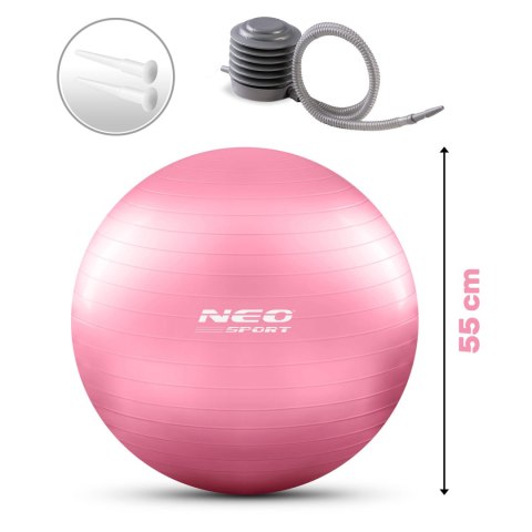 PIŁKA DO ĆWICZEŃ 55 CM NS-950 RÓŻOWA