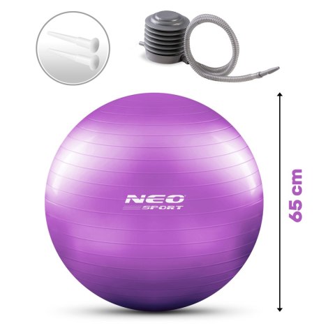 PIŁKA DO ĆWICZEŃ 65 CM NS-951 FIOLETOWA