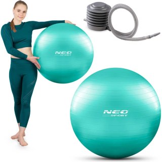 PIŁKA DO ĆWICZEŃ 65 CM NS-951 TURKUSOWA