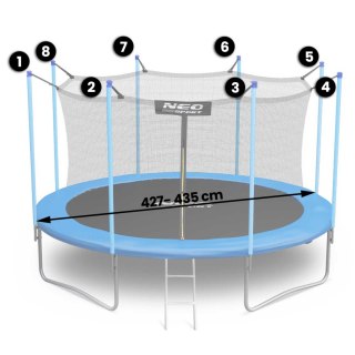 SIATKA WEWNĘTRZNA DO TRAMPOLIN 435CM 14FT NEO-SPORT