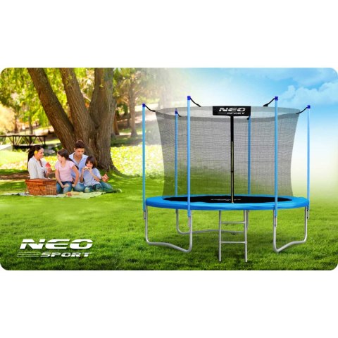 TRAMPOLINA OGRODOWA 10FT/312CM Z SIATKĄ WEWNĘTRZNĄ I DRABINKĄ NEO-SPORT