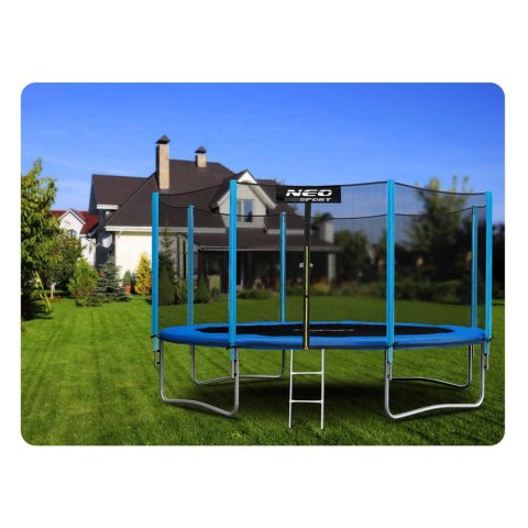 TRAMPOLINA OGRODOWA 13FT/404CM Z SIATKĄ ZEWNĘTRZNĄ I DRABINKĄ NEO-SPORT